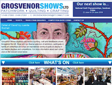 Tablet Screenshot of grosvenorshows.co.uk